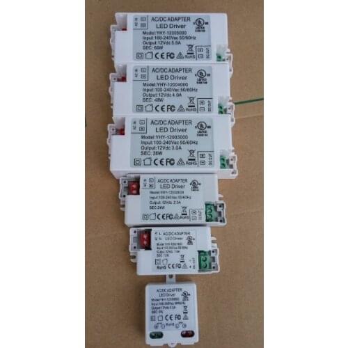 1 piece 12V 6w 0.5A 100V-240V Lighting Transformers high quality safe Driver for LED strip 3528 5050 power supply