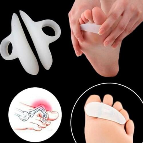 1Pair Silicone Gel Orthopedic Metatarsal Rings Hammer Toe Separator Correction Straightener Feet Care Shoes Cushion Pads o7Fz