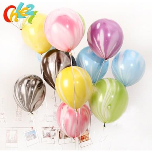 10pcs 12inch Black purple red Marble Balloons Bouquet Balloon Baby Birthday Wedding Party Christmas New Year Decoration supplies