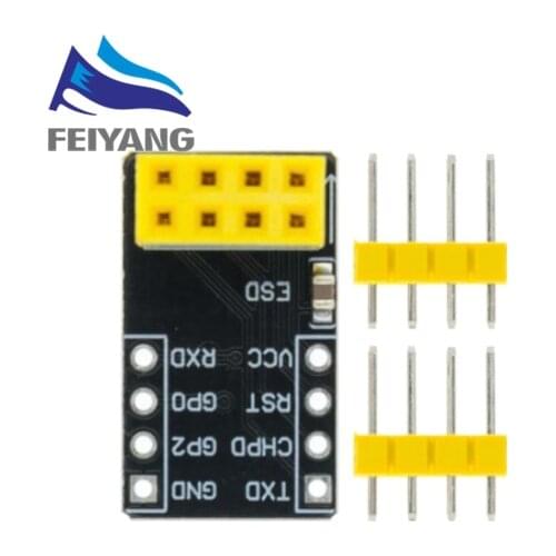 10pcs For ESP-01 Esp8266 ESP-01S Model The ESP8266 Serial Breadboard Adapter To WiFi Transceiver Module Breakout UART Module