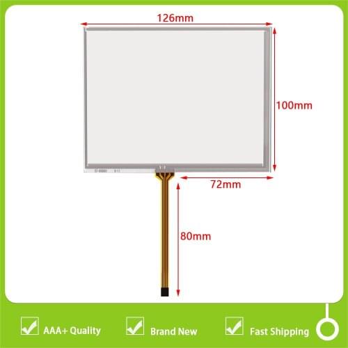 New 5.6" inch 126mm*100mm 126*100 4 Wire Touch Screen Panel Digitizer Glass Sensor Replacement For TM056KDH01 AT056TN53 V.1