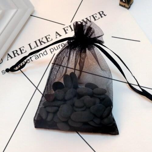 10pcs/Lot Organza Chiffon Gift Bags 9x12cm Jewelry Packaging Bags Christmas Wedding Party Candy Chocolate Packaging Pouches