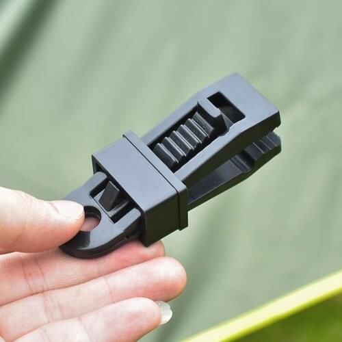 10pcs Outdoor Large Canopy Rope Clamps Windproof Awning Tent Alligator Barb Clip Multi-functional Practical Durable Parts