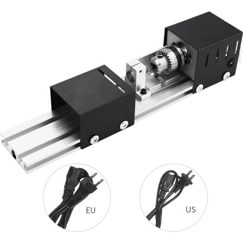 12-24VDC Lathe Machine Mini Lathe CNC Milling Machine DIY Lathe Polishing Drill Rotary Tool Woodworking lathe Grinding 100W