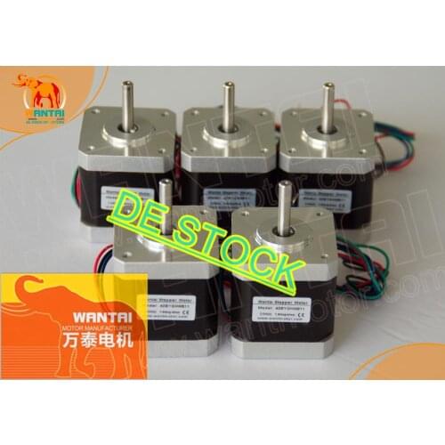 5PCS Nema 17 stepper motor 0.48N.m, 2.5A, 2phase, 1.8degree, 42BYGHW811, CNC Engrave