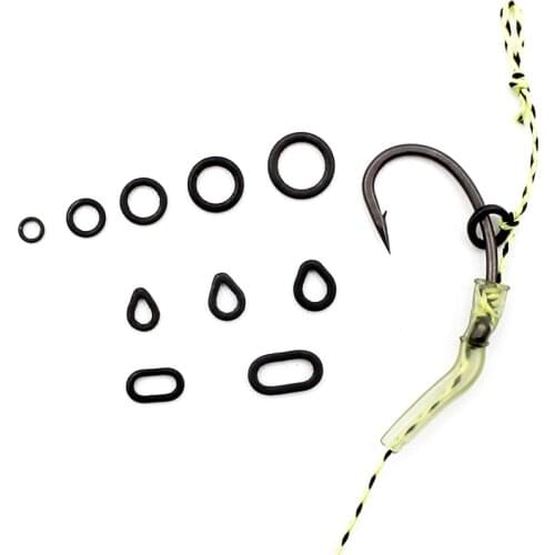 50PCS Carp Fishing Boilies Bait Connection Rig Ring Carp Fishing Rig Terminal End Tackle Accessory Method Feeder Fishing