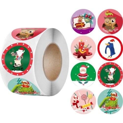 500 Pcs Tags Sticker Holiday Decorative Presents Labels Decals Christmas Gifts