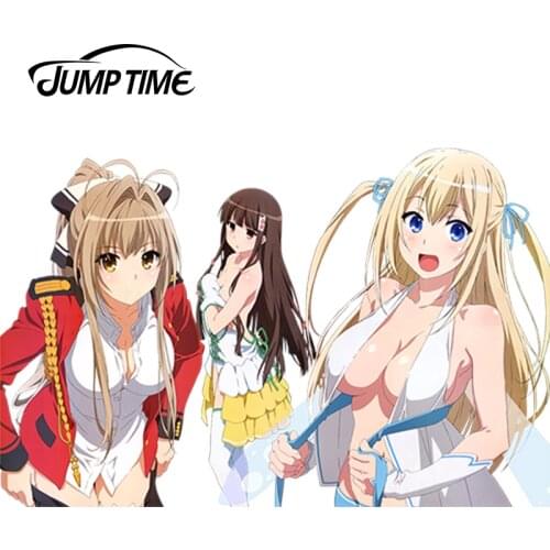 JumpTime 13cm x 8.5cm 3D Car Stickers Amagi Brilliant Park Japanese Sexy Anime Car Styling Waterproof Decals Decoration Stickers