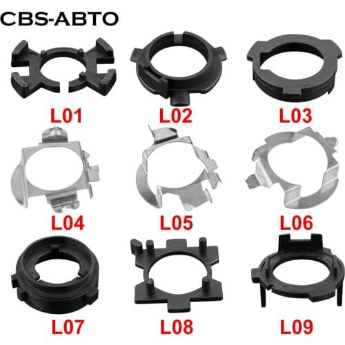 CBS 2pcs H7 LED Headlight Base Holder Adapter Socket Connector S3 For KIA Mitsubishi Mercedes-Benz Ford Volkswagen Citroen Opel