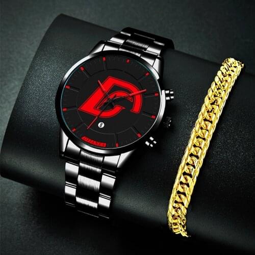 Reloj hombre Minimalist Mens Stainless Steel Watches Luxury Fashion Men Calendar Quartz Watch Man Business Clock montre homme