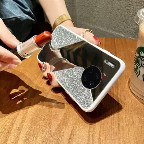 Luxury Silicone Glitter Mirror Phone Case For Huawei Mate 30Pro 30 P40Pro P40 P30Pro P30 Ultra-thin Cute Colorful Soft Cover