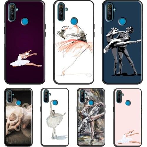 Swan Dance Ballet For OnePlus 9 Pro 8 Pro Nord 8T 9R Case For OPPO Realme 8 Pro Q3 6 7 Pro C15 C3 GT Cover