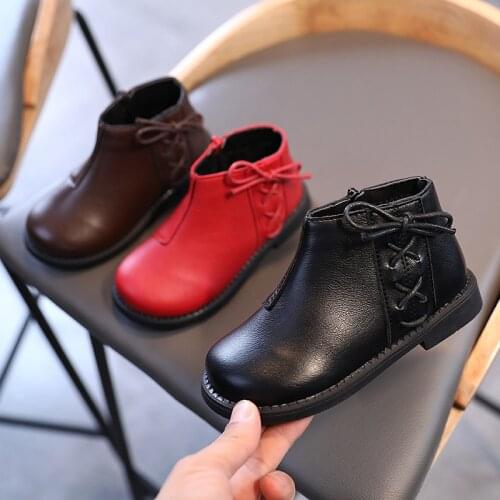 Childrens warm cotton boots 2021 winter new Korean version girls' Non Slip princess shoes baby plush boots 0-1-2 -3 years old