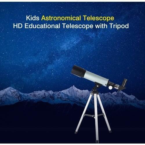 Childrens Telescope, Astronomical Telescope Zoom 90X HD Outdoor Merkmak Educational Telescope With Tripod