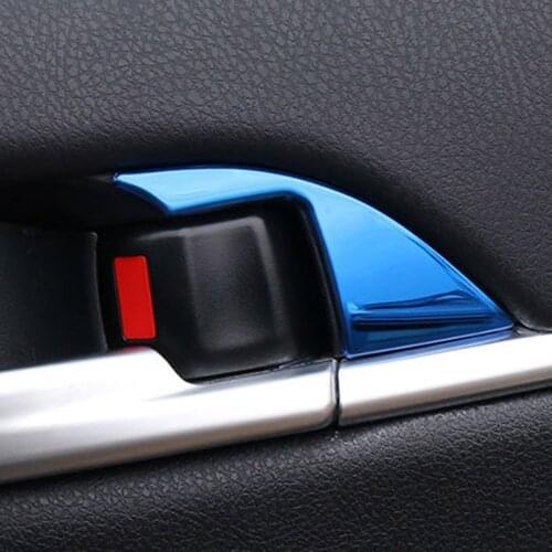 For 8th Toyota Camry 2018 2019 Car Interior Door Handle Bowl Cover Sticker Sequins Decoration accessories styling