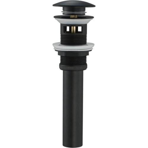 Basin Button Up Drain Filter Modern for Bathroom Sink Accessory Faucet Copper Set Black Washbasin Bounce Drain Stopper