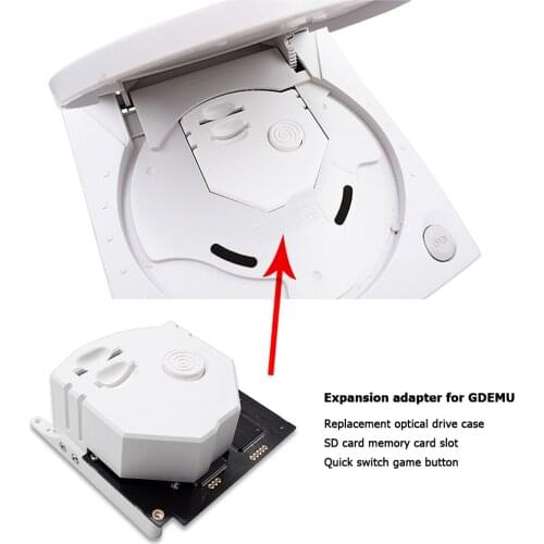 GDEMU Remote Secure Digital Card 3D Printed Mount Kit Optical Drive Simulation Board for DreamCast VA1 Console Hot Sell