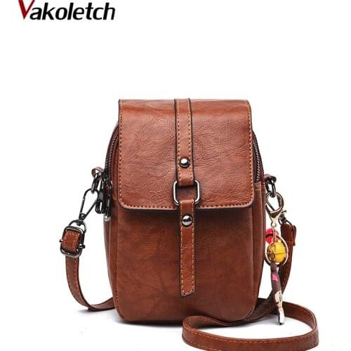 Phone Pocket Girl Purse Mini Messenger Bags 2020 New Small Shoulder Bag Casual Handbag Crossbody Bags for Women KL805