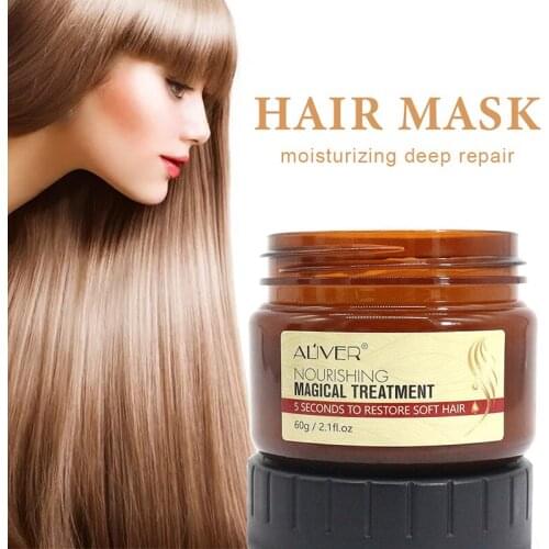 Keratin Hair Mask Repair Dry Damaged Replenishment Anti Hair Loss Moisturizing Nourishing Hair Treatment Mask care