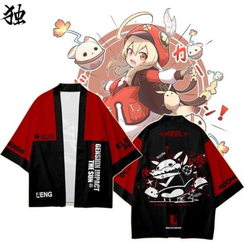 Creative Genshin Impact 3D Printing Kimono cardigan Girls Boy Haori Yukata Women Men Summer Short Sleeve Kimono Shirt Loose