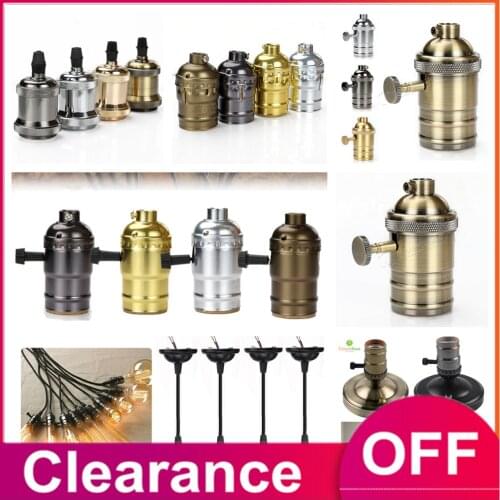 Clearance Antique Vintage Retro Edison Bulbs Base E27 Pendant Lamp Lighting Base