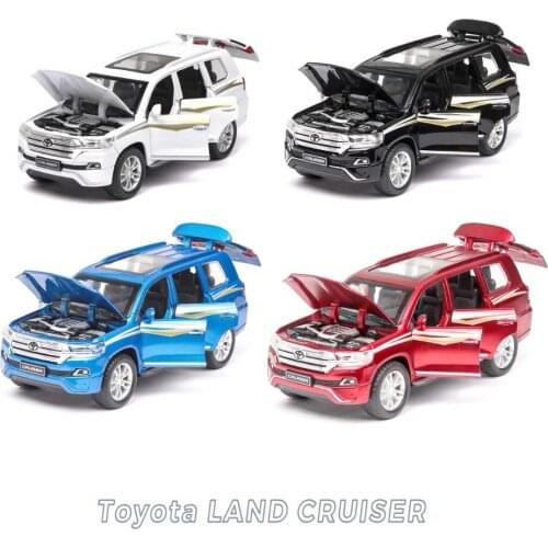 1:32 Scale Alloy Diecast Metal SUV Off-road Car Model For TOYOTA LAND CRUISER PRADO Collection Model Sound&Light Toys Vehicle