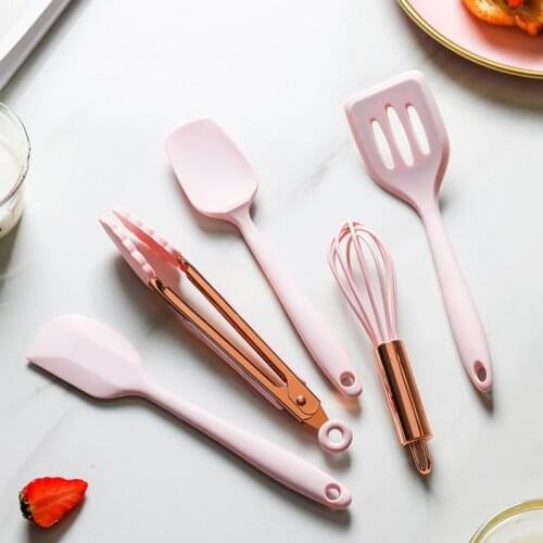 Premium Silicone Utensils Set Cooking Kitchenware Set Turner Tongs Spatula Soup Spoon Non-stick Shovel Oil Brush Kitchen Tool