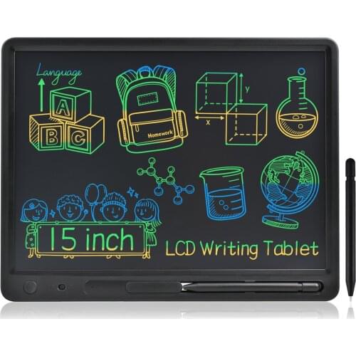 10 and 15 Inch Wide Size LCD Writing Tablet Electronic Graphic Pad Office Memo Boards Adults Business Notebook Kids Drawing Toys