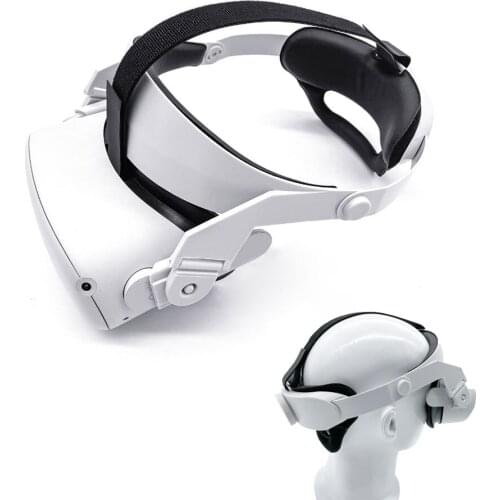 For Oculus Quest 2 Halo Strap Adjustable Reduce Head Pressure Comfortable Touch Design Balance Weight Ergonomics