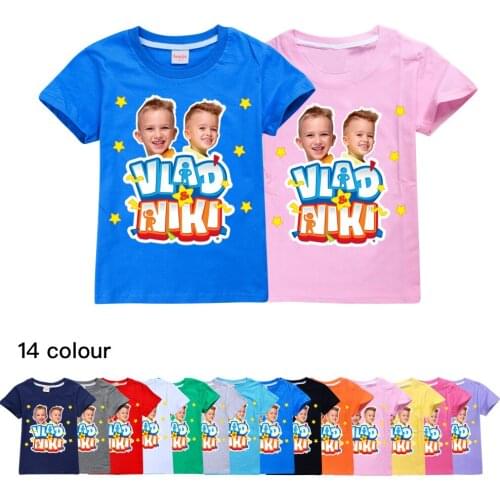 Vlad Niki Shirts for Teenage Boys Cotton Infant Boy Clothes Princess T Shirt Thanksgiving Tops Girls Younth Clothing 10 12 Tees