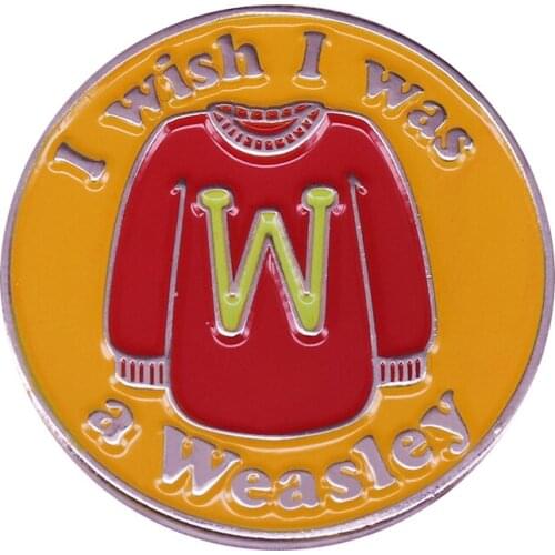 Weasley Jumper Brooch Badge Magic Pins Collection Booknerd Gift