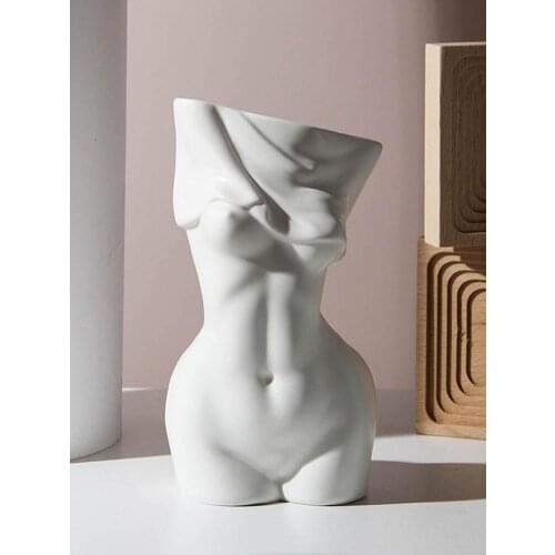 Flower Device Female Human Body Art Vase Body Art Flower Vase Female Body Ceramic Vase Home Decoration Flower Arrangement