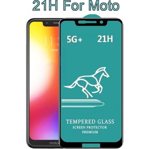 100pcs 21H swift horse For MOTO G9 Play/G8 Plus/G8 Power lite 2.5D Full Glue Full Cover Tempered Glass Screen Protector