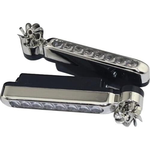 2pcs Waterproof Flashing Wind Energy Bright Easy Install Daytime Running Light Reversing 8 LED Car Accessories Adjustable Angle