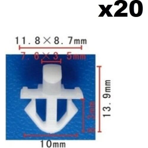 20X Clips For FORGM Door Rocker Panel Moulding Clip Century Regal Grand Prix 10287547
