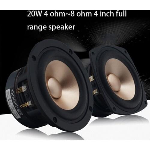 30W 4 Inch Speaker 4ohm~8ohm Full Range Speaker Tweeter Midrange Woofer Diy High Power Fever Modified Speaker Low Frequency One