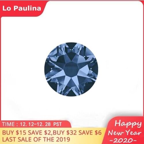 Glitter Crystal 2088 SS5-SS20 montana Non-Hotfix Rhinestones Sewing Fabric FlatBack Strass Nail Art Stones from Austria