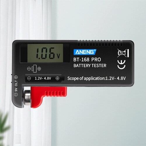 BT-168 PRO 1.2-4.8V AA/AAA/C/D Mini Battery Tester Quickly Testing for 18650 16340 14500 10440 Lithum Battery Capacity Drop Ship