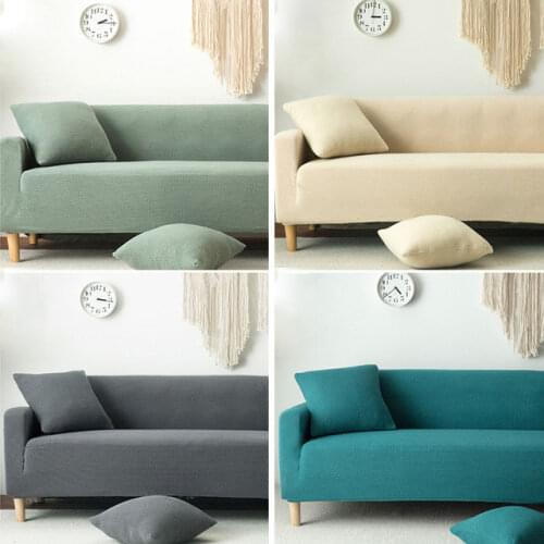 Elastic Corner Sofa Covers for Living Room Velvet Waterproof Couch Cover Modern Tight Stretch Slipcovers 2 ,3 ,4 Seats