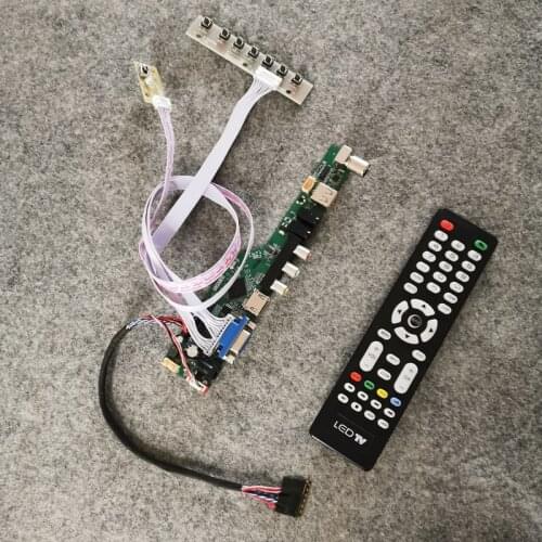 Control drive card LVDS 40 Pin panel LED 60Hz DIY kit 1440*900 VGA+USB+AV For LP171WP9/LTN154BT02/LTN154BT08/N154C6 display