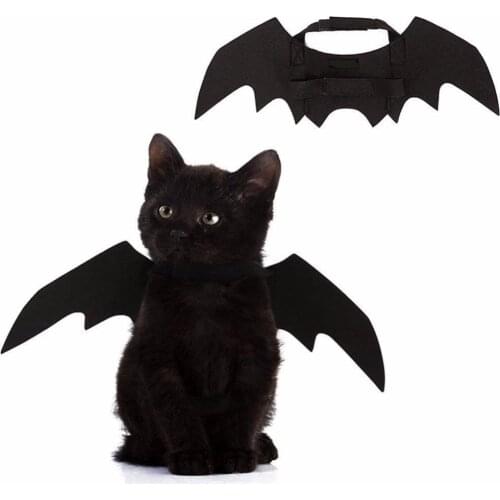 Gomaomi Halloween Cat Bat Wing Clothes For Cats Puppy Dogs Funny Costume For Kitten Party Cat Clothing Supplies Pet Products