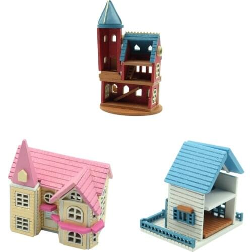 Dollhouse Miniature DIY House Kit Manual Creative Gift for Romantic Artwork Villa