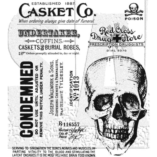 2021 New Halloween Clear Stamp/Seal for DIY scrapbooking/photo album Decorative clear stamp sheets 005