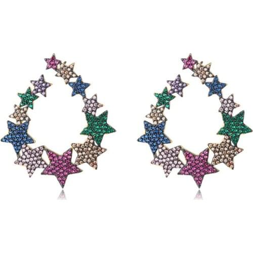 OMYFUN Earrings With Stones