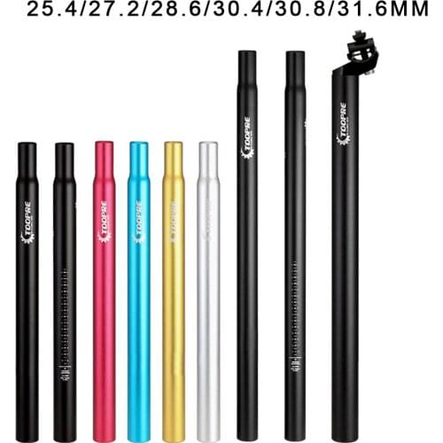 DIY Bicycle Seat Post Tube Lightweight Aluminum Alloy Lengthened Tube Rod Road MTB Bike 25.4 27.2 28.6 30.8 Extension Accessory