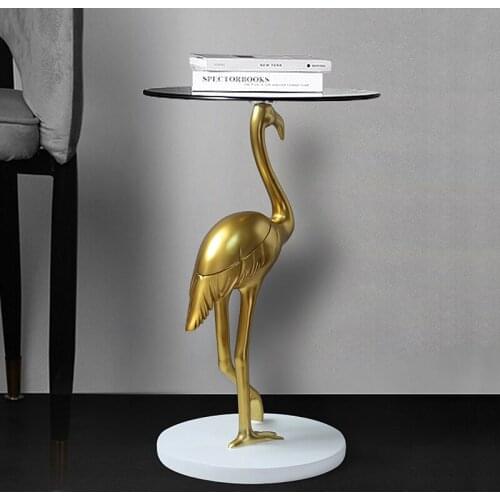 Nordic Light Luxury Flamingo Home Decor Resin Statue Figurines Ornaments Home Living Room Decoration Creative Housewarming Gifts