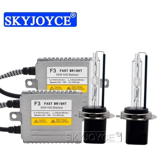 SKYJOYCE 35W Xenon HID Kit Fast Start H1 H7 H11 HB3 HB4 4300K 5500K 6000K Car Headlight Fog Light DLT F3 Digital Ballast Reactor