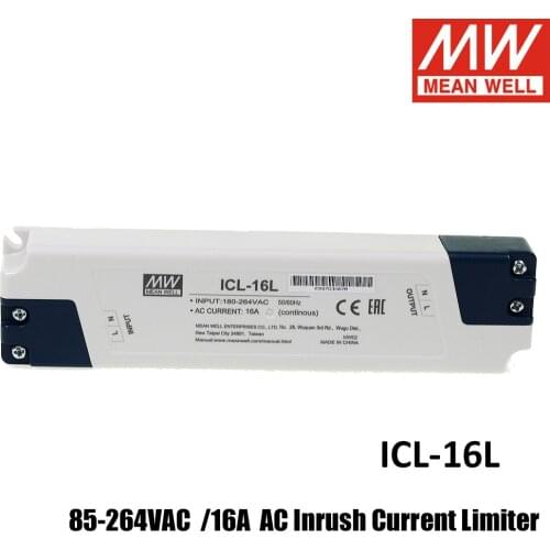 Taiwan Mean Well Switching Power Supply ICL-16L 16A Strip Type AC Inrush Current Limiter Built-in thermal fuse and bypass relay