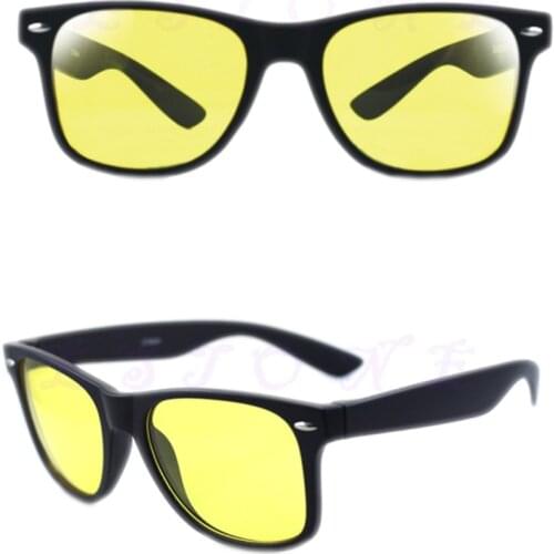 Unisex Yellow Lenses Night-Vision Glasses Driving Glasses