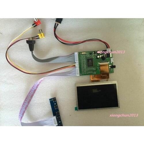 VGA 2AV lcd Controller board kit DIY with 4.3inch 480x272 LCD display panel